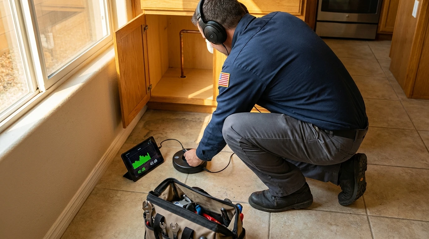 Leak Detection Cost in California: What a Diagnostic Visit Actually Runs in 2026